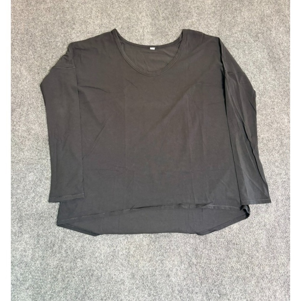 Lululemon True Black Long Sleeve‎ Performance Tee T-Shirt Mens Size L/XL